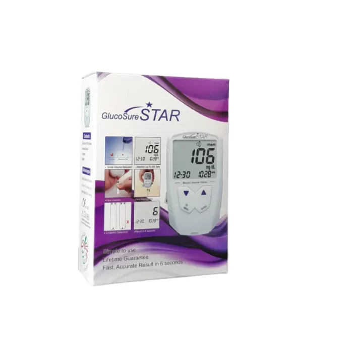 Druket-GlucoSure-Star دستگاه تست قندخون استار STAR (star GlucoSure) بدون نوار و سوزن - Image 1